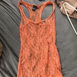 Lace tank top